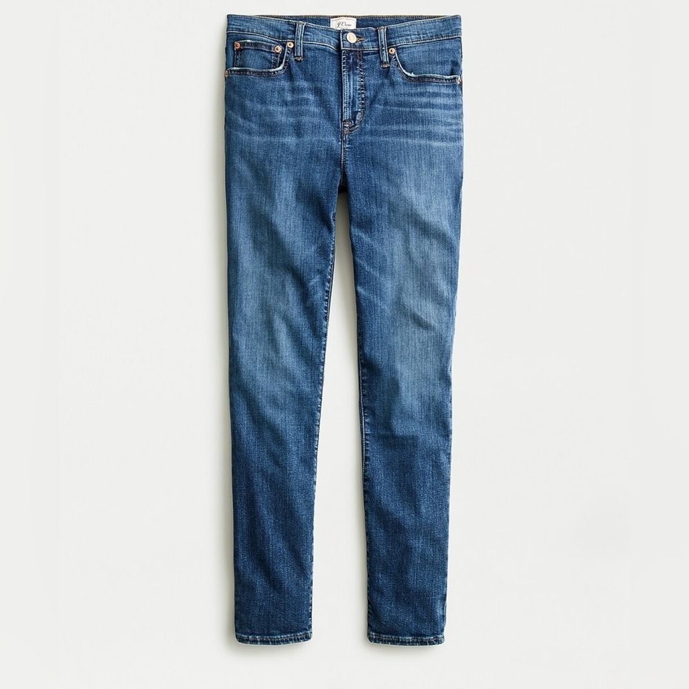 J. CREW High-Rise Toothpick Jeans in Dark Blue